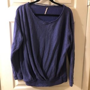 Free People Distressed Sweatshirt
